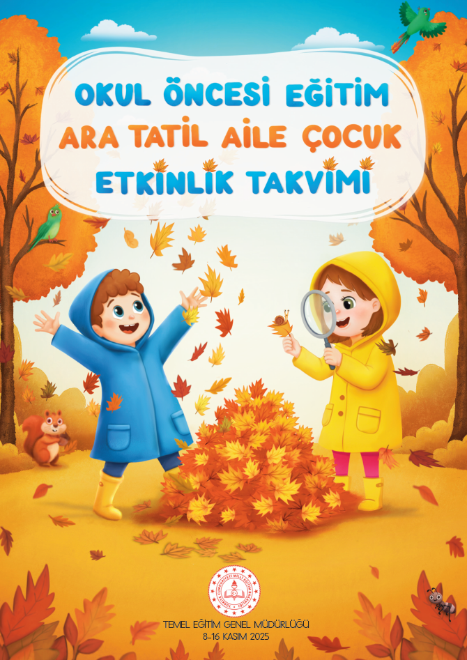 Kasım 2025 Ara Tatili Okul Öncesi Etkinlik Kitabı (PDF ve Resim İndir)